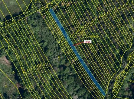 Prodej - pozemek, les, 1 069 m²