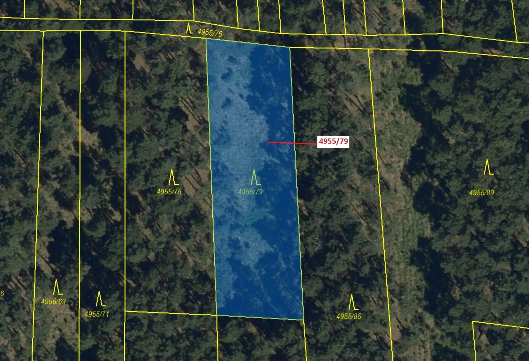 Lesní pozemek o výměře 1662 m2, podíl 1/1, katastrální území Vracov, obec Vracov, obec s rozšířenou 