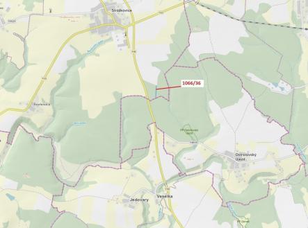 Prodej - pozemek, les, 1 983 m²