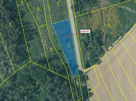 Prodej - pozemek, les, 1 817 m²