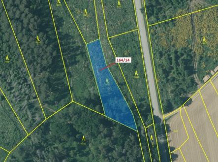 Prodej - pozemek, les, 1 580 m²