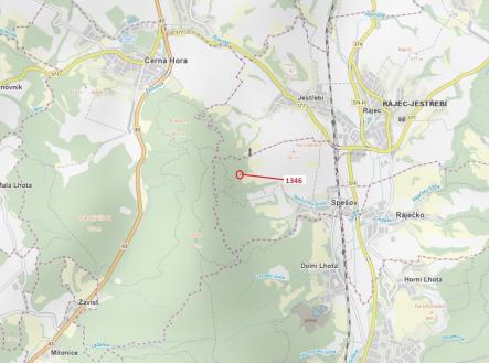 Prodej - pozemek, les, 135 m²