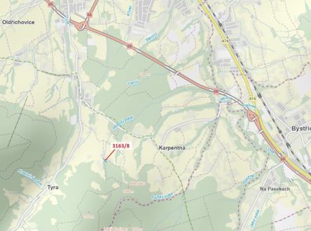 Prodej - pozemek, les, 1 981 m²