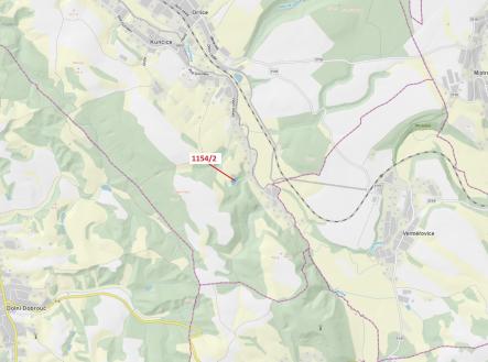 Prodej - pozemek, les, 3 699 m²