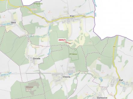 Prodej - pozemek, les, 1 130 m²