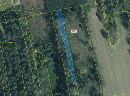 Prodej - pozemek, les, 703 m²