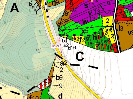 Prodej - pozemek, les, 90 m²