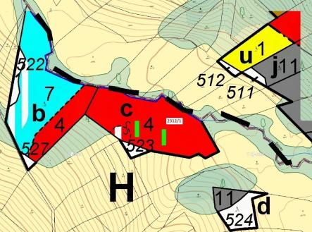 Prodej - pozemek, les, 10 526 m²