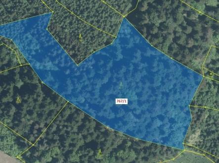 Prodej - pozemek, les, 12 637 m²
