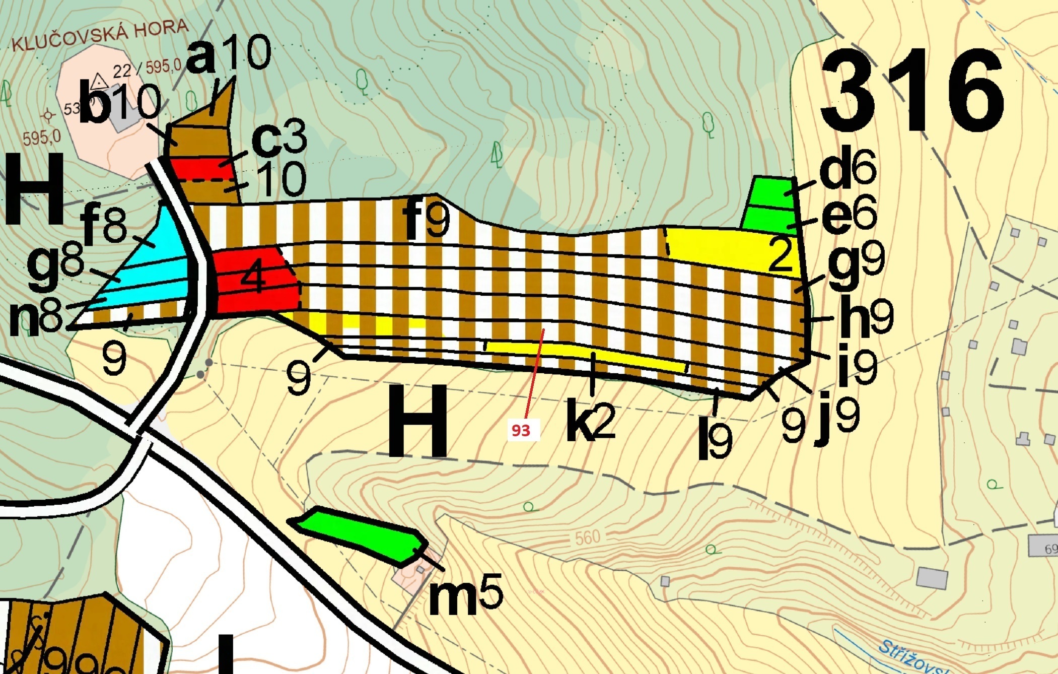 Lesní pozemek o výměře 3316 m2, podíl 1/1, katastrální území Klučov, obec Klučov, obec s rozšířenou 