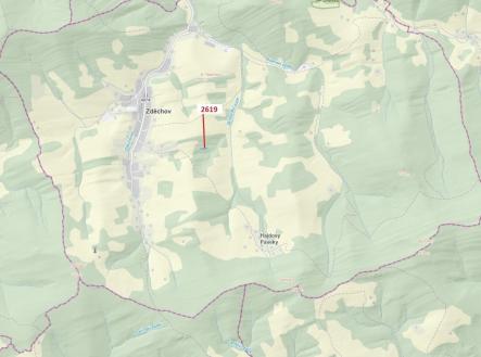 Prodej - pozemek, les, 867 m²