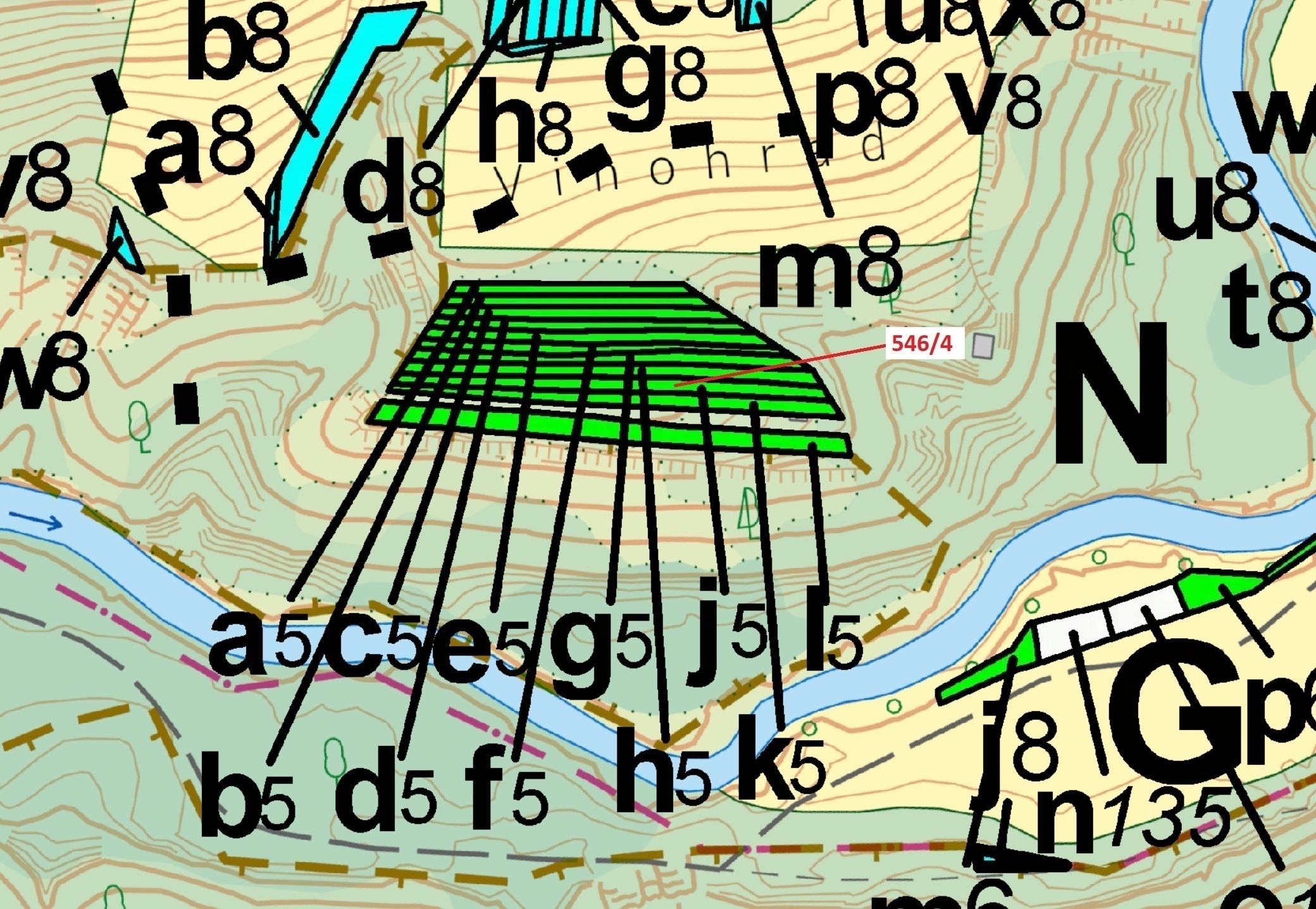 Lesní pozemek o výměře 507 m2, podíl 1/1, katastrální území Budkovice, obec Ivančice, obec s rozšíře