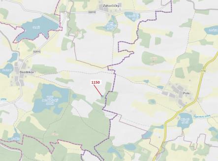 Prodej - pozemek, les, 1 116 m²