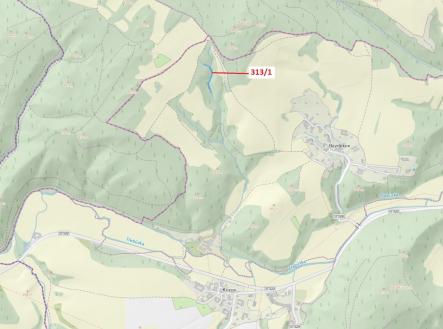 Prodej - pozemek, les, 1 158 m²