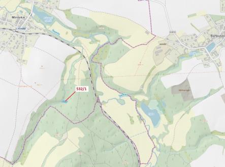 Prodej - pozemek, les, 870 m²