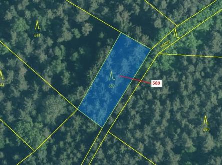Prodej - pozemek, les, 713 m²