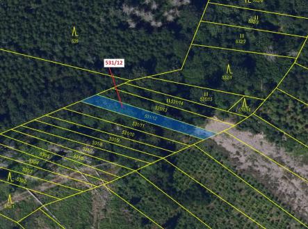 Prodej - pozemek, les, 281 m²