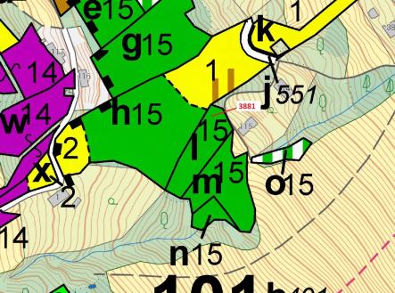 Prodej - pozemek, les, 1 939 m²