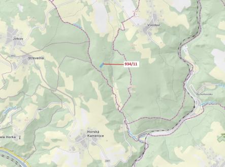 Prodej - pozemek, les, 3 439 m²