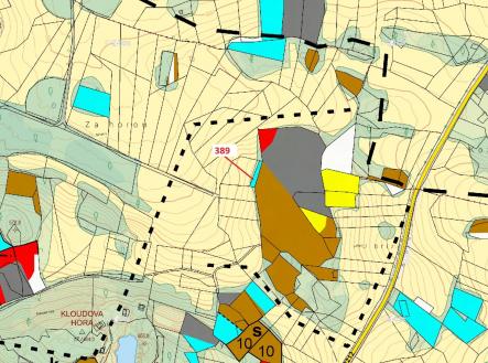 Prodej - pozemek, les, 332 m²