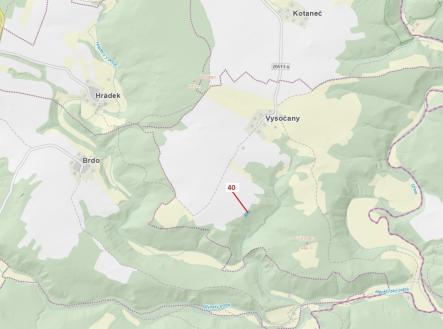 Prodej - pozemek, les, 1 403 m²