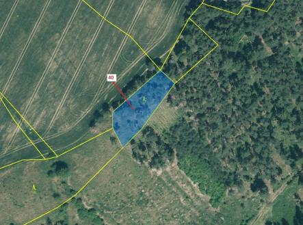 Prodej - pozemek, les, 1 403 m²