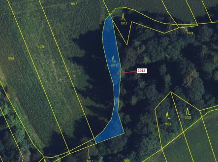 Prodej - pozemek, les, 500 m²