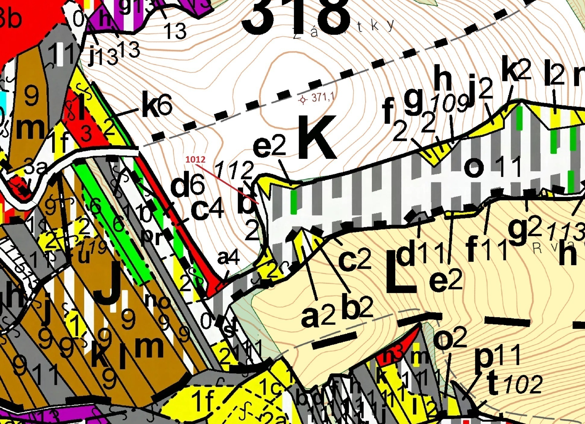 Lesní pozemek o výměře 500 m2, podíl 1/1, katastrální území Spešov, obec Spešov, obec s rozšířenou p