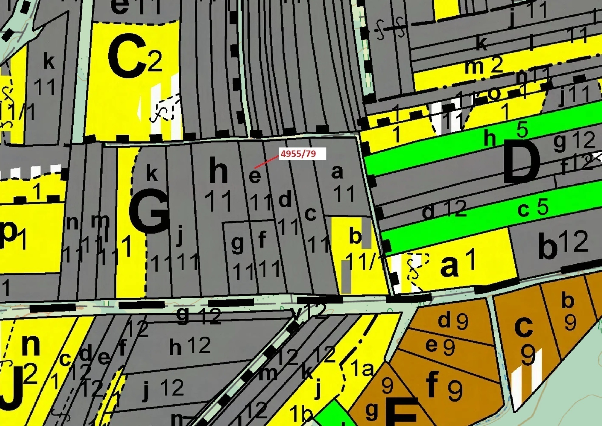 Lesní pozemek o výměře 1662 m2, podíl 1/1, katastrální území Vracov, obec Vracov, obec s rozšířenou 