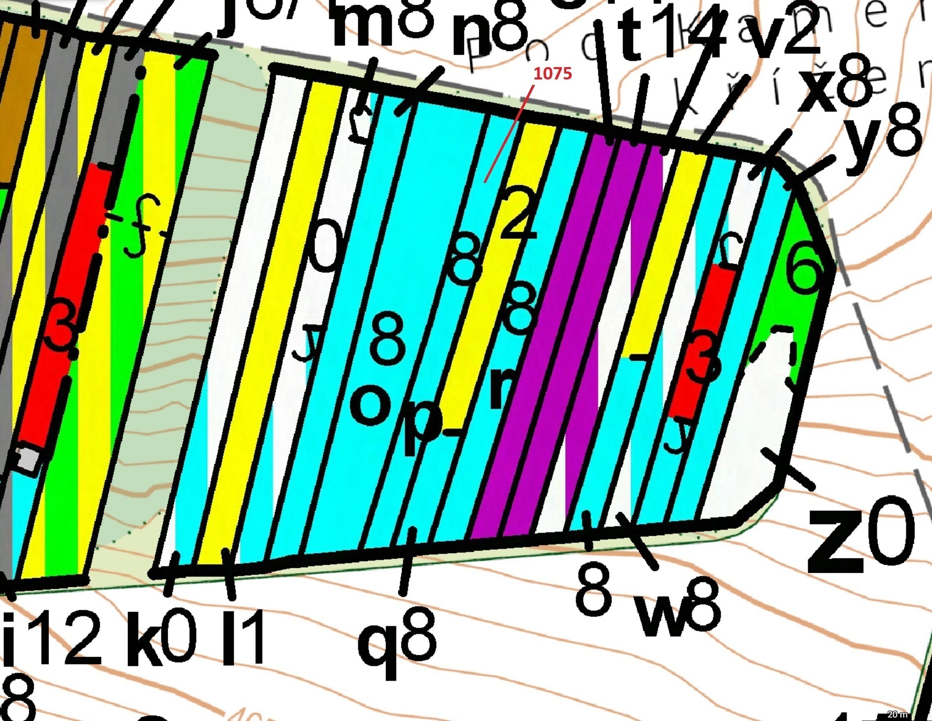 Lesní pozemek o výměře 1134 m2, podíl 1/1, katastrální území Dolní Vilémovice, obec Dolní Vilémovice
