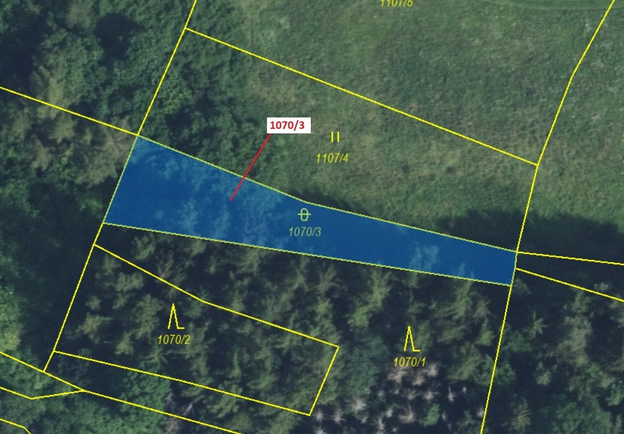 Ostatní plocha o výměře 631 m2, podíl 1/1, katastrální území Kněžnice, obec Kněžnice, obec s rozšíře
