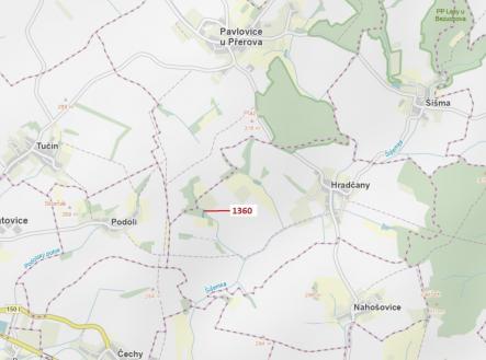 Prodej - pozemek, les, 1 221 m²