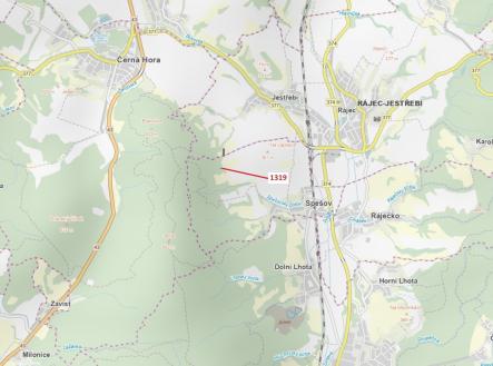 Prodej - pozemek, les, 316 m²