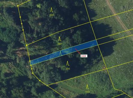 Prodej - pozemek, les, 316 m²