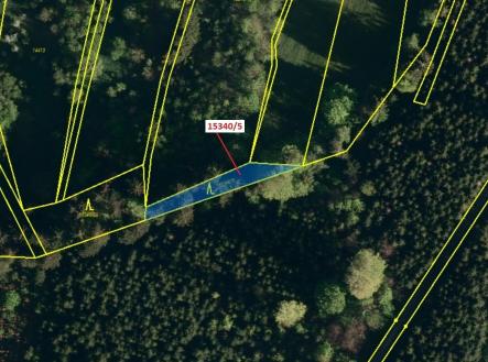 Prodej - pozemek, les, 312 m²