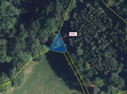 Prodej - pozemek, les, 183 m²