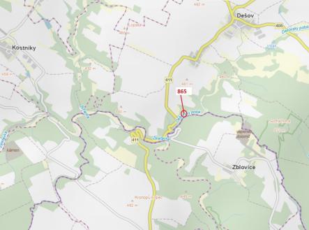 Prodej - pozemek, les, 111 m²