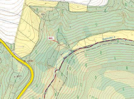 Prodej - pozemek, les, 111 m²