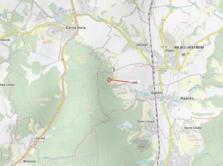 Prodej - pozemek, les, 135 m²