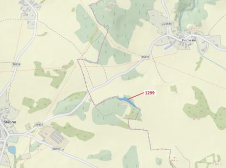 Prodej - pozemek, les, 2 275 m²