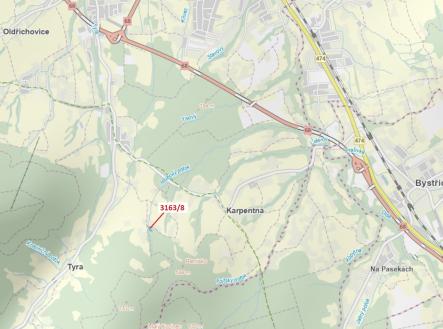 Prodej - pozemek, les, 1 981 m²