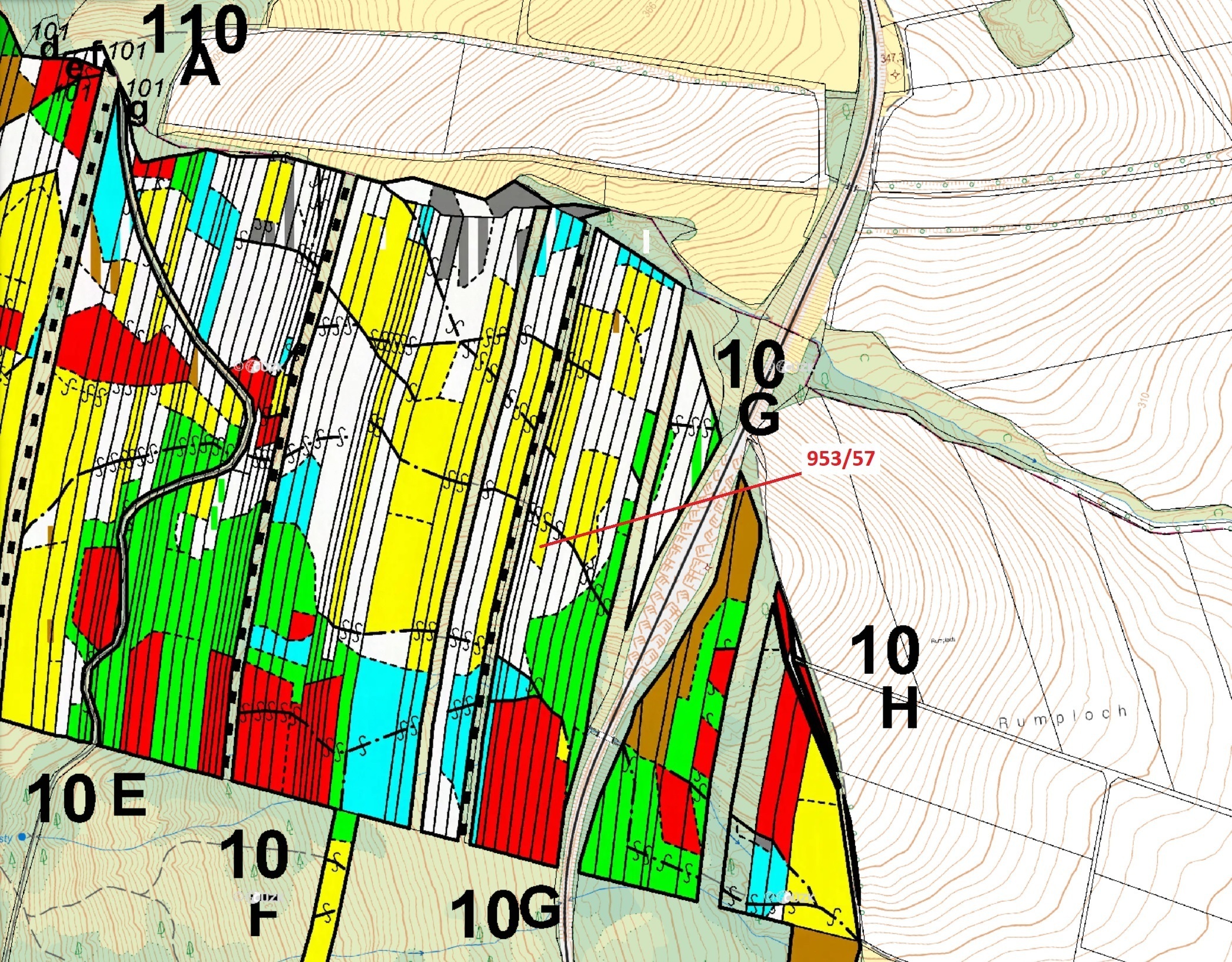 Lesní pozemek o výměře 6750 m2, podíl 1/1, katastrální území Nová Hradečná, obec Nová Hradečná, obec