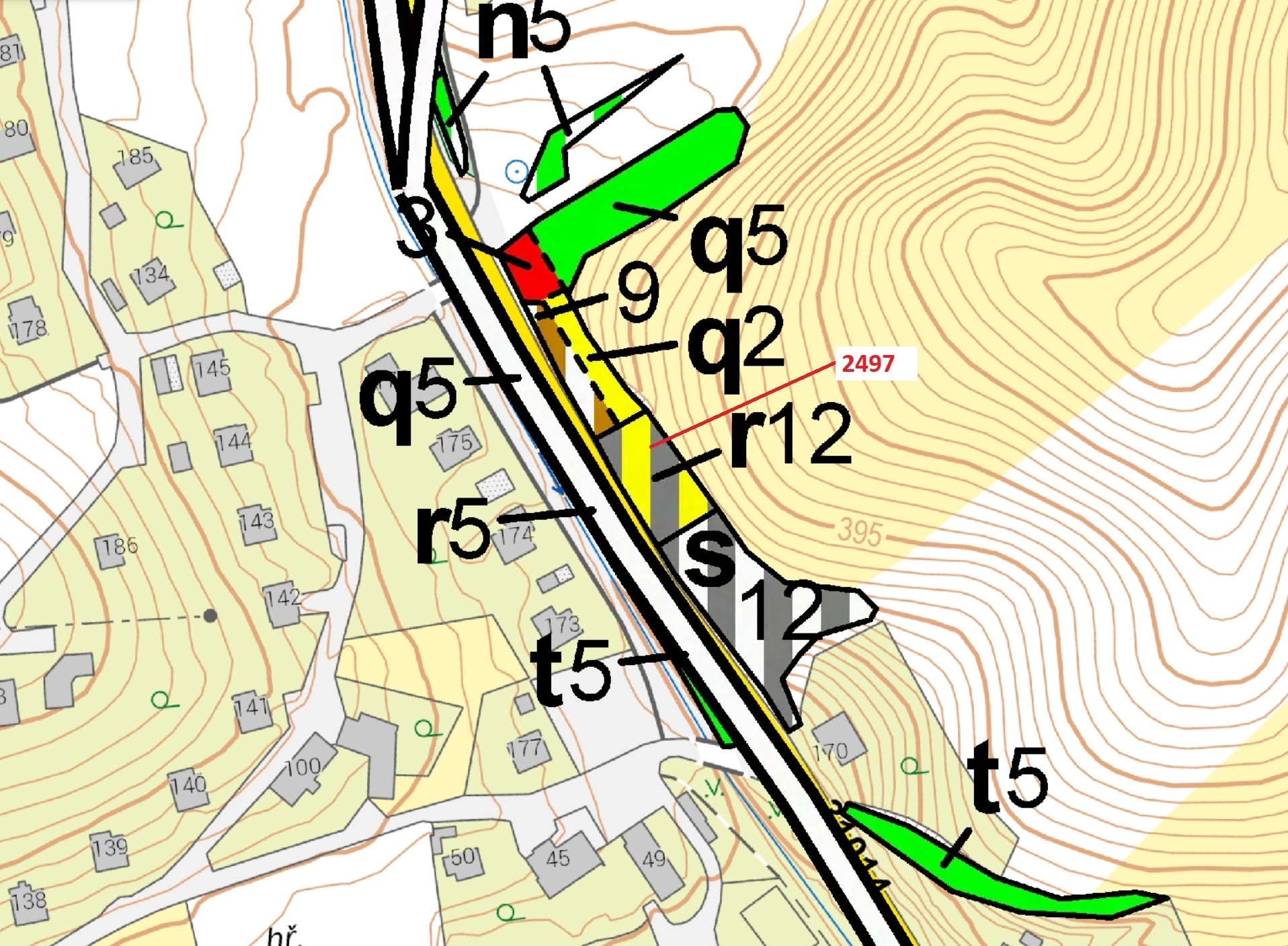 Lesní pozemek o výměře 797 m2, podíl 1/1, katastrální území Písečná u Žamberka, obec Písečná, obec s