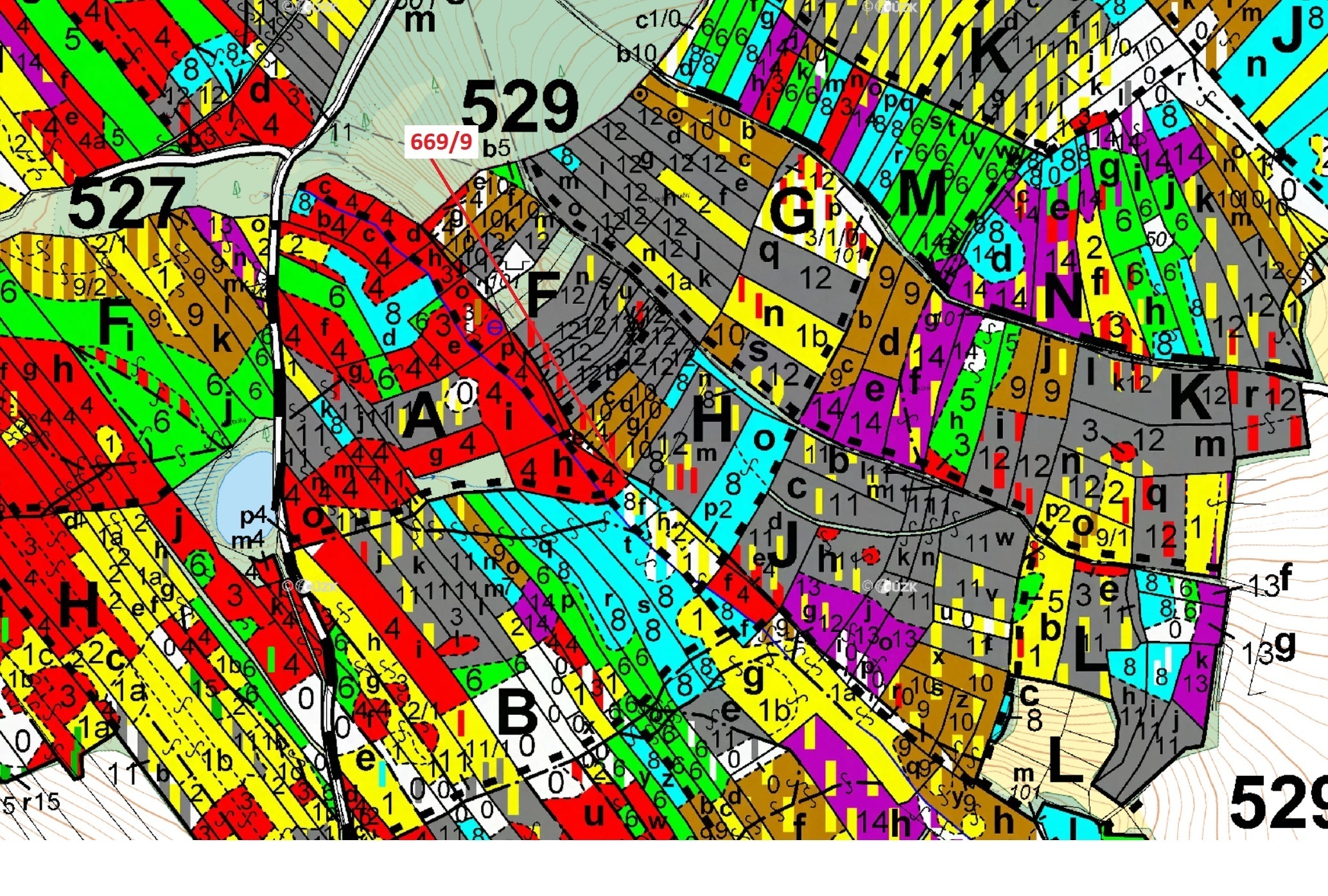 Lesní pozemek o výměře 32 m2, podíl 1/1, katastrální území Chrastavice, obec Chrastavice, obec s roz