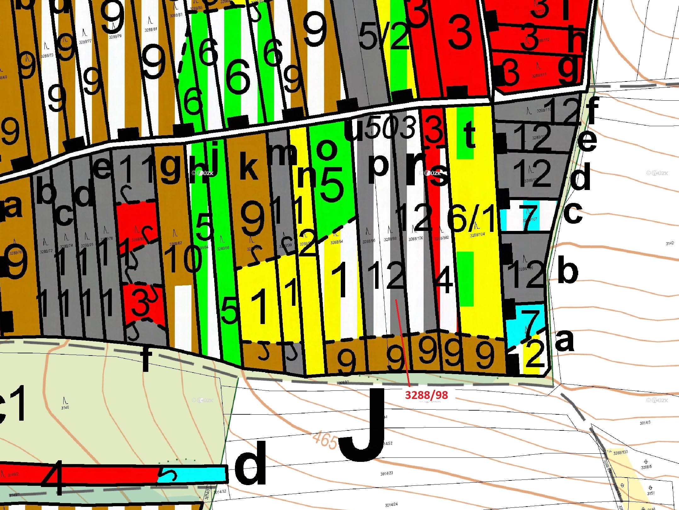 Lesní pozemek o výměře 1685 m2, podíl 1/1, katastrální území Hosty, obec Hosty, obec s rozšířenou pů
