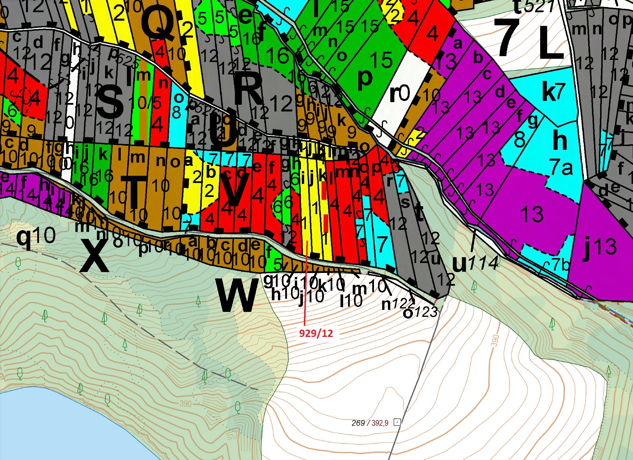 Lesní pozemek o výměře 1517 m2, podíl 1/1, katastrální území Hosty, obec Hosty, obec s rozšířenou pů
