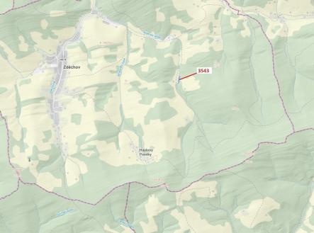 Prodej - pozemek, les, 1 866 m²