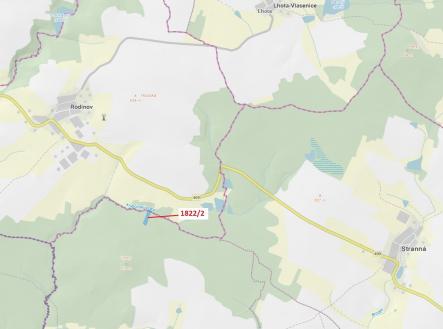 Prodej - pozemek, les, 5 108 m²