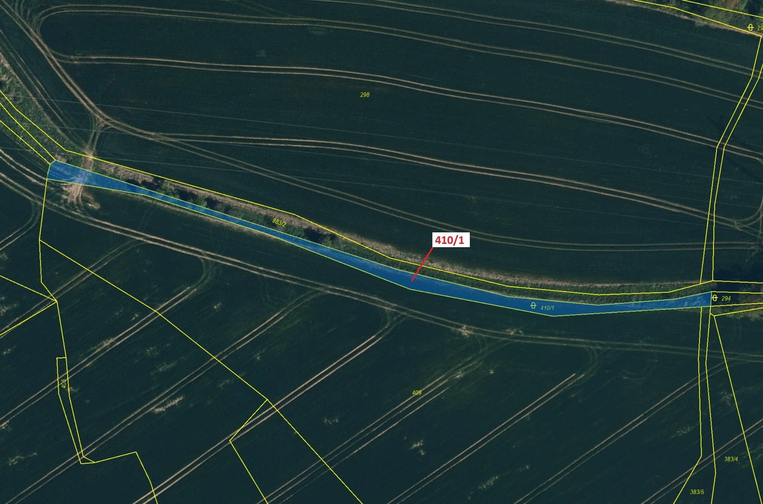 Ostatní plocha o výměře 783 m2, podíl 1/1, katastrální území Olešná u Pelhřimova, obec Olešná, obec 