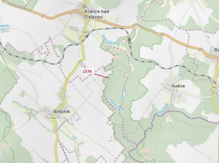 Prodej - pozemek, les, 885 m²